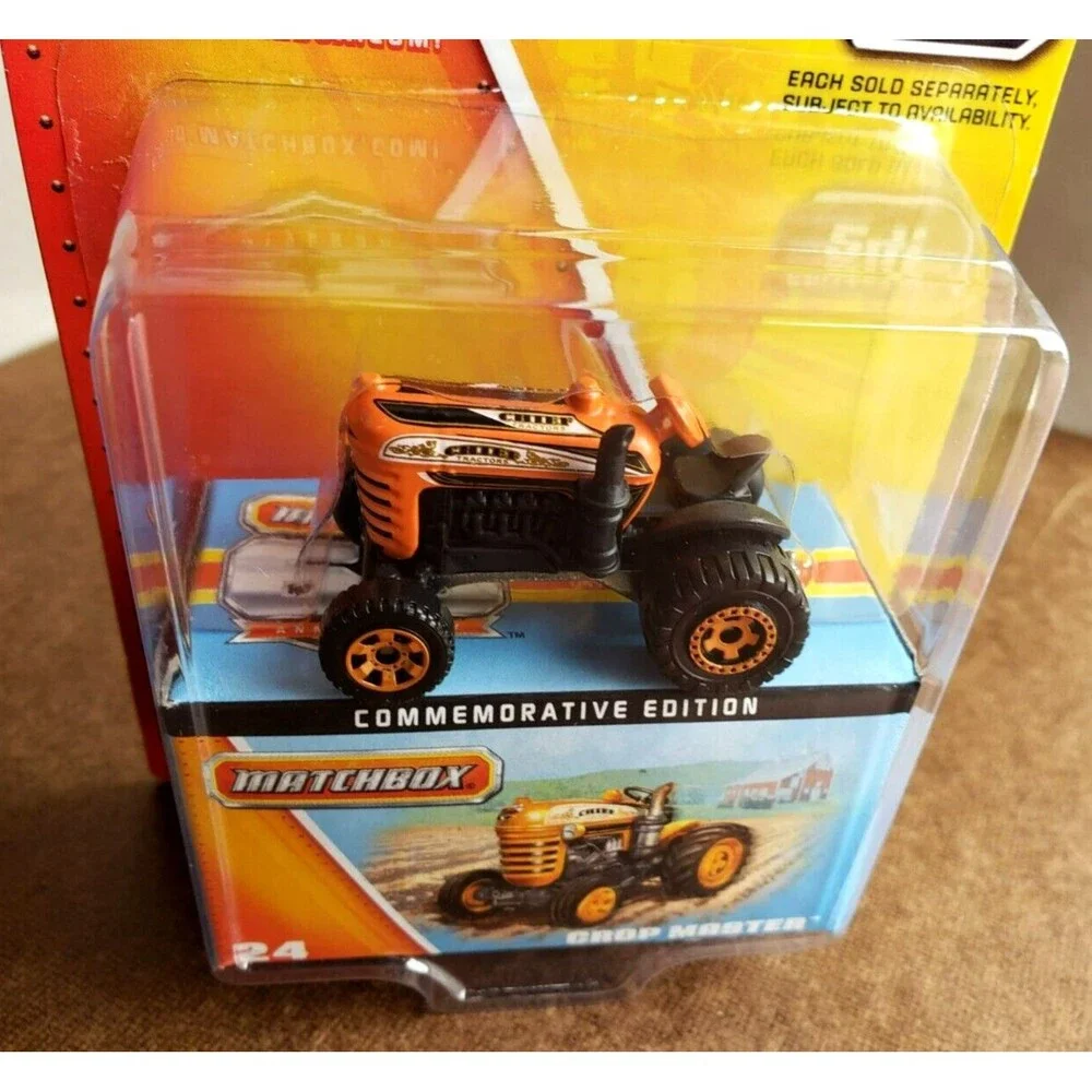 2013 Matchbox 60Th. Anniversary CROP MASTER Diecast Tractor Orange #24/24 #Y5345